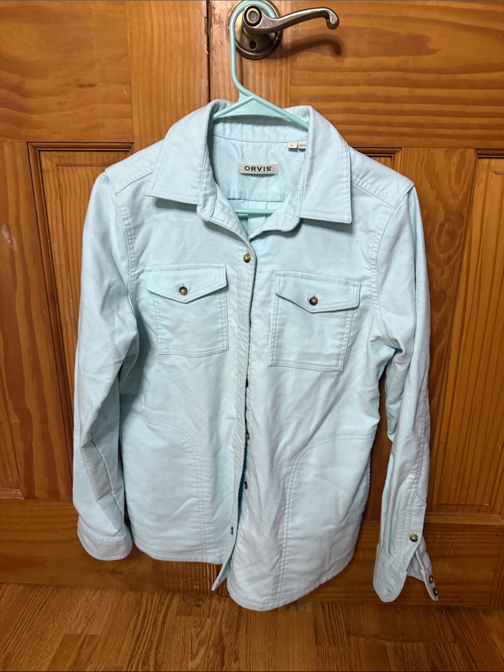 Orvis Pale Blue Women's Button-Up Utility Jacket
